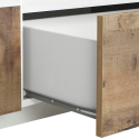 TV-meubel 200x43cm muurbevestiging woonkamer wit modern hout Hatt Wood Voorraad