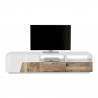 TV-meubel 200x43cm muurbevestiging woonkamer wit modern hout Hatt Wood Catalogus