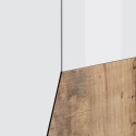 TV-meubel 200x43cm muurbevestiging woonkamer wit modern hout Hatt Wood Model