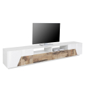 TV-meubel 260x43cm wandmodel woonkamer modern wit More Wood Kortingen