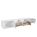 TV-meubel 260x43cm wandmodel woonkamer modern wit More Wood Korting