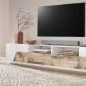 TV-meubel 260x43cm wandmodel woonkamer modern wit More Wood Model