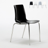 Set van 12 stoelen met stalen poten Grand Soleil Lollipop Model