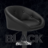 Zwarte modern design draaibare barkruk Tucson Black Edition Aanbod