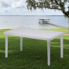 Rechthoekige tafel van polyrotan 150x90 cm Grand Soleil Boheme Afmetingen
