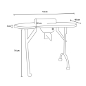 Draagbare klaptafel Easynails voor manicure met afzuiging 