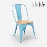 industriële stijl stoelen ontwerp keuken bar staal wood top light Voorraad