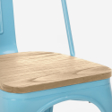 industriële stijl stoelen ontwerp keuken bar staal wood top light Afmetingen