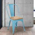 industriële stijl stoelen ontwerp keuken bar staal wood top light Prijs