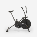 Hometrainer fiets en crosstrainer met luchtweerstand Visby Korting