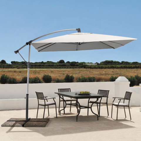 Vierkante parasol 2,5 meter aluminium structuur voor cafès hotel en tuin Shadow