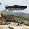 Vierkante aluminium zweefparasol 2,5x2,5 m Paradise Noir Verkoop