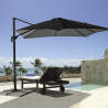Vierkante aluminium zweefparasol 3x3 m Paradise Noir Verkoop