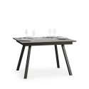 Uitschuifbare eettafel grijs 90x120-180cm keuken design Mirhi Concrete Aanbod
