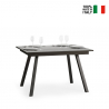 Uitschuifbare eettafel grijs 90x120-180cm keuken design Mirhi Concrete Verkoop