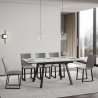 Uitschuifbare eettafel 90x120-180cm modern design Mirhi Marble Korting