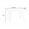 Uitschuifbare eettafel 90x120-180cm modern design Mirhi Marble Kortingen