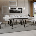 Uitschuifbare eettafel 90x160-220cm modern design Mirhi Long Marble Korting