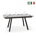 Uitschuifbare eettafel 90x160-220cm modern design Mirhi Long Marble Verkoop