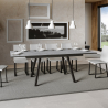 Uitschuifbare eettafel grijs 90x160-220cm keuken Mirhi Long Concrete Korting