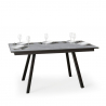 Uitschuifbare eettafel grijs 90x160-220cm keuken Mirhi Long Concrete Aanbod
