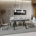 Uitschuifbare eettafel grijs 90x160-220cm keuken Mirhi Long Concrete Aanbieding
