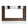 Modern hangend tv-wandmeubel wit hout woonkamer A105 Aanbod