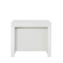 Glanzend witte uitschuifbare eettafel 90x51-300cm consoletafel design Pratika White Aanbod