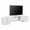 Woonkamer TV meubel 190cm 4 deuren 2 glazen leggers design Pillon XL Aanbod