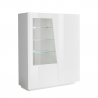 Glanzend witte design vitrinekast voor de woonkamer Vega Bias Aanbod