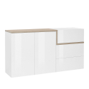 Dressoir 2 deuren 3 laden entree hal eetkamer 150cm Zet Bolan Acero Aanbod