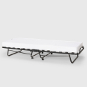 Opklapbaar bed Demetra met microvezel matras en lattenbodem, 80x190cm 