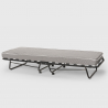 Opklapbaar bed Demetra met microvezel matras en lattenbodem, 80x190cm 
