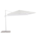 Garden adjustable side arm umbrella in aluminum 3x3m Paradise White Kortingen