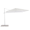 Vierkante aluminium zweefparasol 3 x 3 meter Paradise White Catalogus