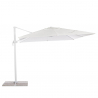 Vierkante aluminium zweefparasol 3 x 3 meter Paradise White Catalogus