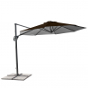 Vierkante aluminium zweefparasol 3 x 3 meter Paradise Brown Model