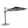 Vierkante aluminium zweefparasol 3 x 3 meter Paradise Noir Model