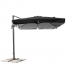 Vierkante aluminium zweefparasol 2,5x2,5 m Paradise Noir Catalogus