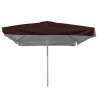 Vierkante aluminium parasol met centrale paal 3x3 meter Marte Brown  Keuze