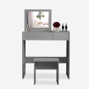 Ruimtebesparende make-up tafel Nicole Grey Verkoop