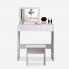 Make-up kaptafel met lades, spiegel en kruk Nicole Verkoop