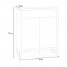 Entree schoenenkast met 4 planken en lade modern industrieel design Harbour Korting