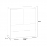 Moderne witte design ladekast Ottavia Korting