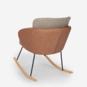 Schommelstoel moderne houten fauteuil woonkamer kussen Supoles Aanbod