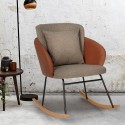 Moderne schommelstoel fauteuil met kussen Supoles Verkoop