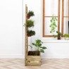 Tuinterras plantenbak in hout met rooster 70 x 35 x 140 cm Ecoflora Aanbod