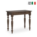 Uitschuifbare console eettafel 90 x 48-204 cm hout entreetafel Romagna Small Noix Verkoop