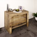 Uitschuifbare houten console eettafel 90x51-300cm Pratika Wood Model