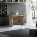 Uitschuifbare houten console eettafel 90x51-300cm Pratika Wood Catalogus